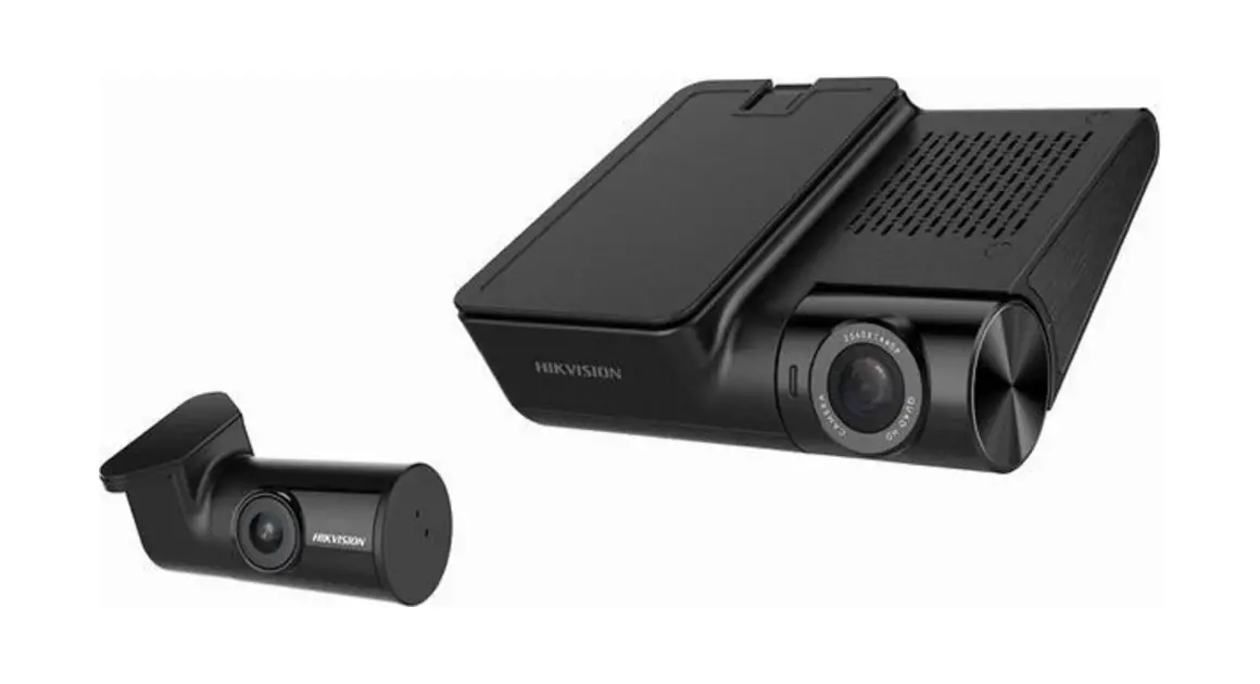Hikvision 4K 2ch Dashcam, up to 2160P high Resolution, with horizontal 124?wide angle, diagonal 135?, 2 Channels (with Rear camera)