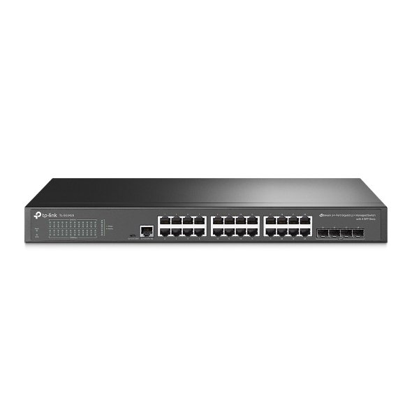 TPLink JetStream™ 24-Port Gigabit L2+ Managed Switch with 4 SFP Slots