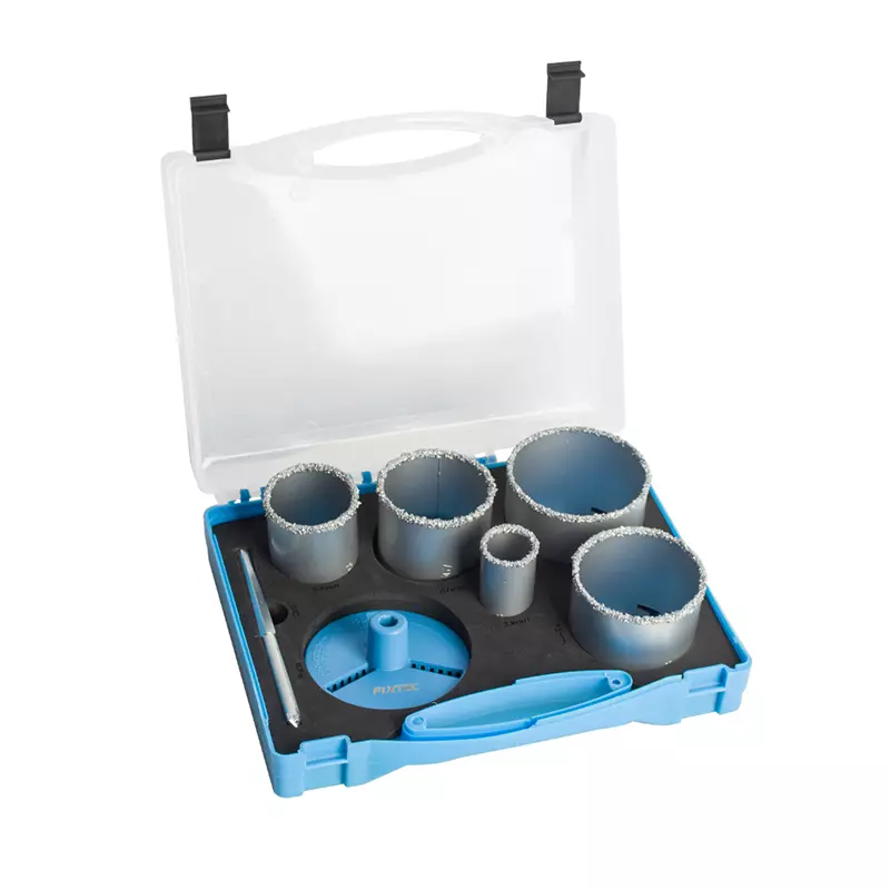 Fixtec Carbide Gritted Hole Saw Set